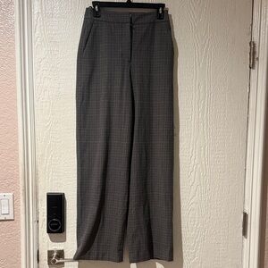 Aritzia Charcoal Checkered Pants